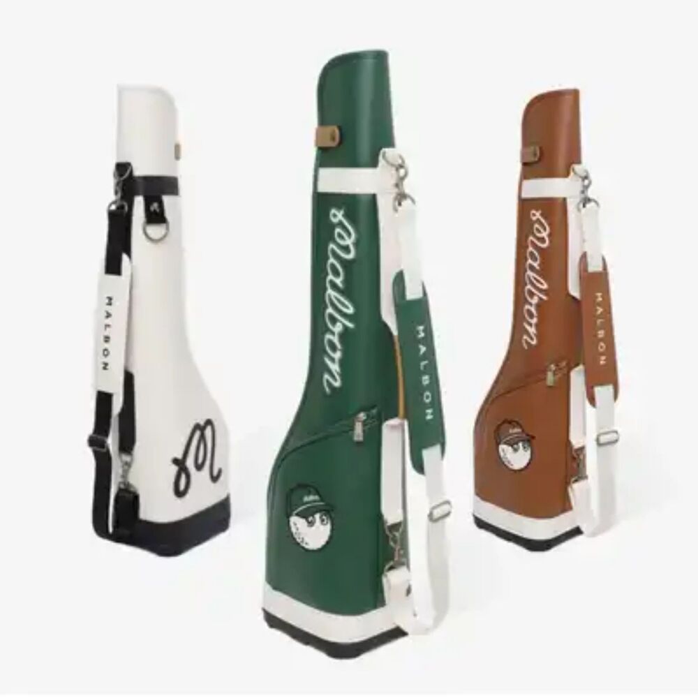 Malbon Golf Bucket Classic Half Bag Club Case Stand Green White Brown Available
